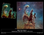 Hubble Photographs ‘Pillars of Creation’ in Near-Infrared Light and Visible Light