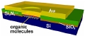 Current is Flowing Through a Simple Silicon-Based Molecular Sandwich