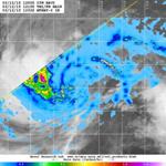 TRMM Satellite Flies over Tropical Storm Bavi, Finds Heavy Rain in the Western Quadrant of the Storm