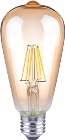 Lux and Lattice Power Launch Dimmable LED Filament Edison Bulb