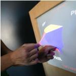 Ultrasound Levitation Technology Projects Display Out of Deformable Screens