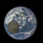 NASA Camera Captures Unique View of the Moon Crossing the Sunlit Side of Earth
