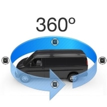 RVS-77535 360° Surround View Camera System Creates Seamless 3D Image of Vehicle