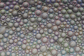 Model for Predicting Color that May be Produced When Light Interacts with Structure of Droplets