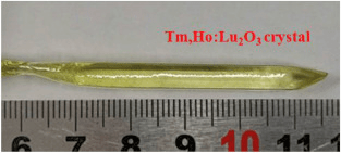 New Preparation Process for Growing Tm,Ho:Lu2O3 Crystal