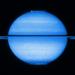 Hubble Takes Image of Saturn with Rings Edge-On and Both Poles in View