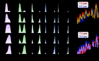 Analyzing Dual-Wavelength Spectrum-Shaped Mid-Infrared Pulses
