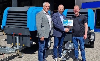 Atlas Copco’s Battery Diven B-Air Compressor Helps Dutch Fiber Optic Blowing Companies Gain Public Contracts Advantage
