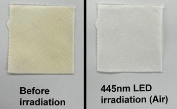 New Method Uses Blue LED Light to Erase Yellow Stains