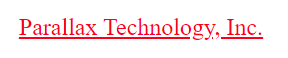 Parallax Technology Inc